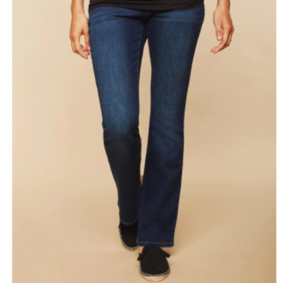 Motherhood Maternity Pants - Motherhood Maternity Indigo Blue Boot Cut Petite Extra Large